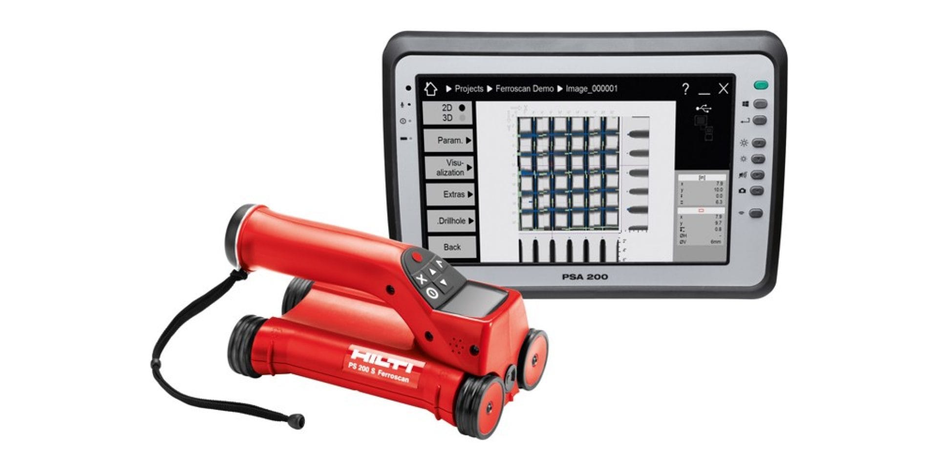 Hilti PS 250 Ferroscan System and PSA 200 Tablet