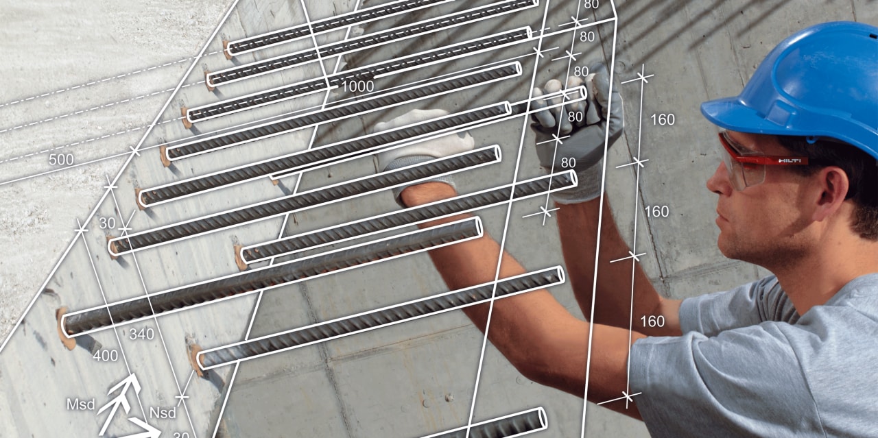 PROFIS, HIT HY-150, Rebar, Layer