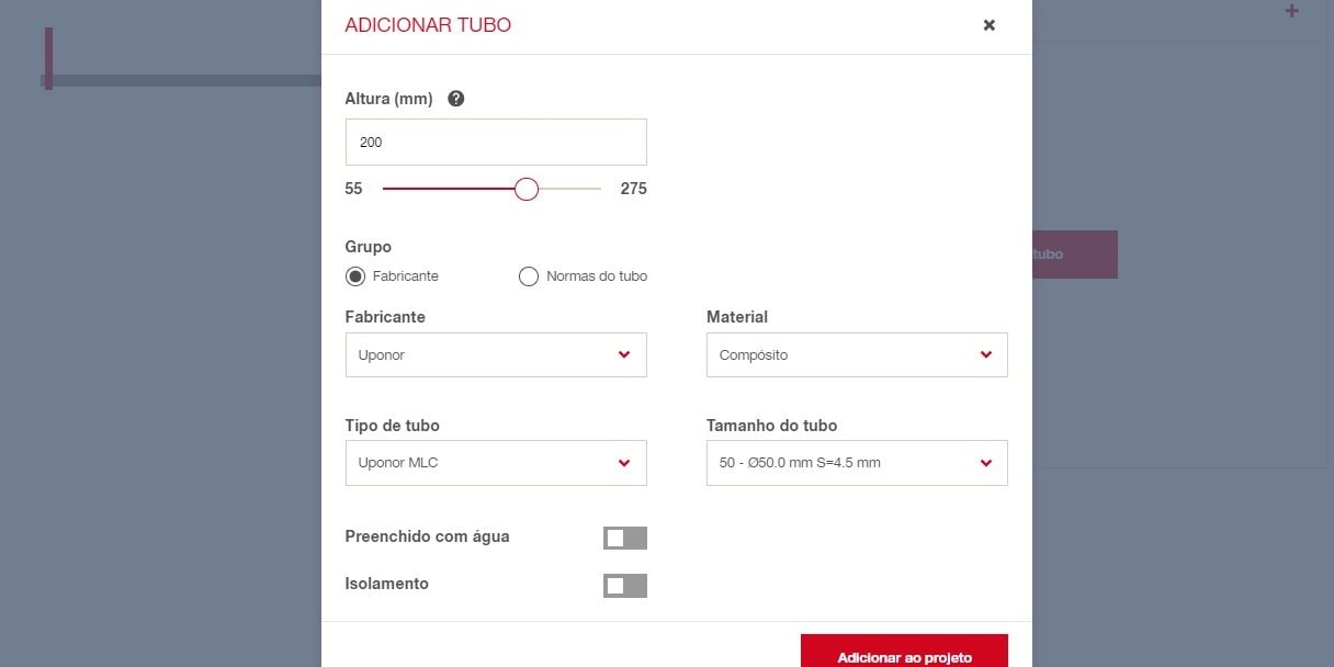 Canal Calculador - objeto predefinido