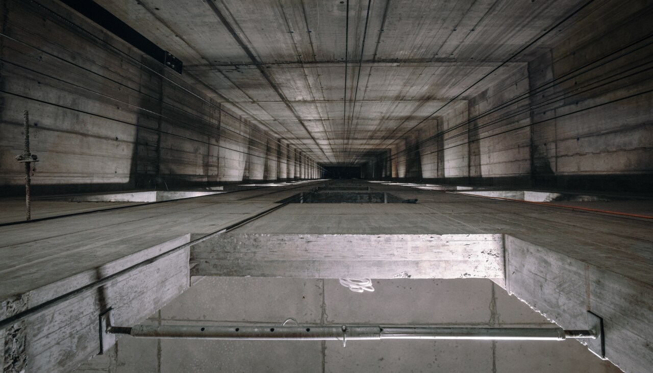 Paredes de una caja de ascensor