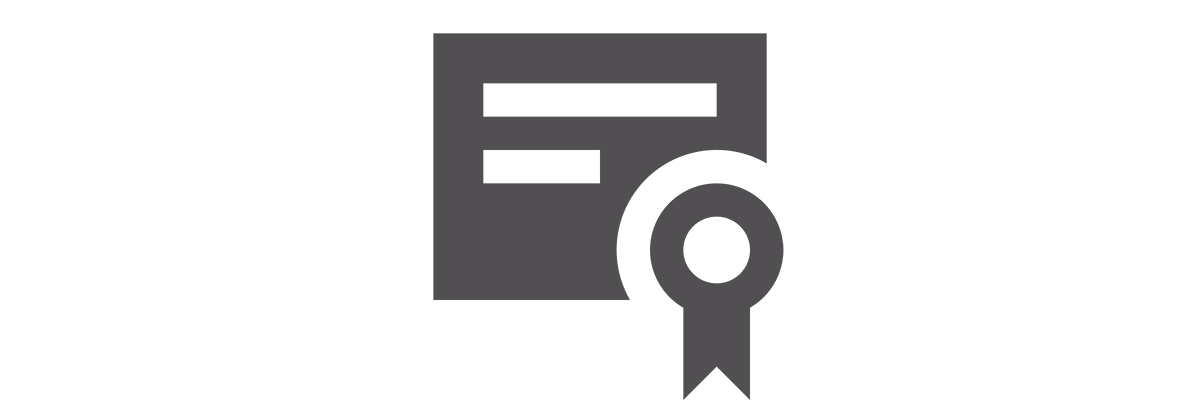 Icono del certificado de calidad