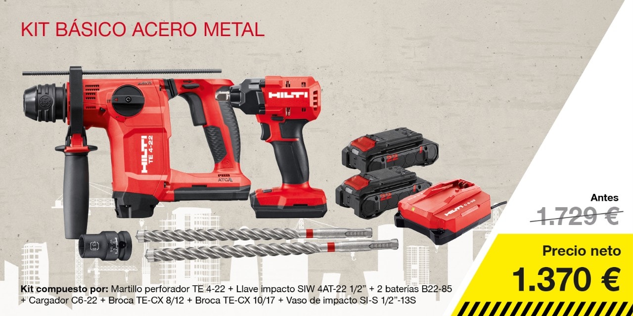 Kit básico de acero metal 