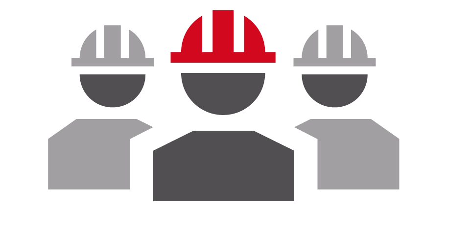 Ilustración de operarios