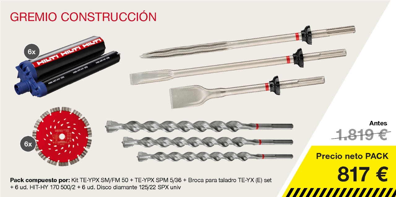 Brocas y anclajes construcción 