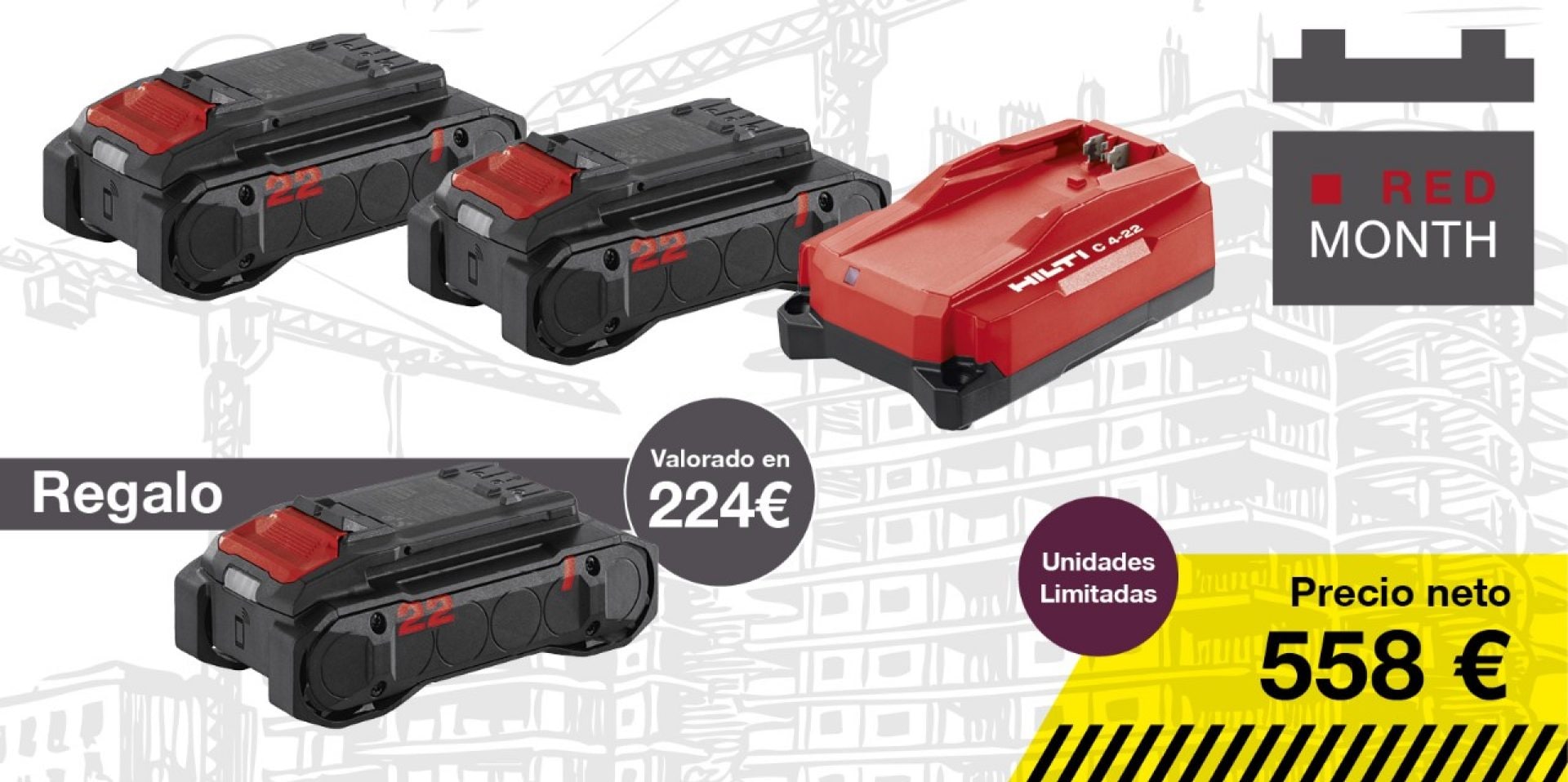 Kit de baterías y cargadores 