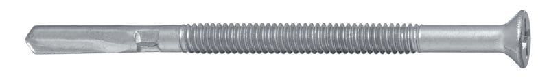 Tornillos autotaladrantes de mariposa S-WD 15 C Tornillo para madera alado para exterior individual (con revestimiento) para la fijación de madera a estructuras de acero de dureza alta