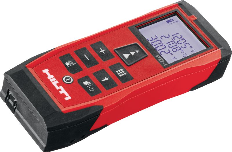Medidor láser PD-I Medidor láser robusto con funciones de medición inteligentes y conectividad Bluetooth® para aplicaciones de interiores de hasta 100 m/330 pies