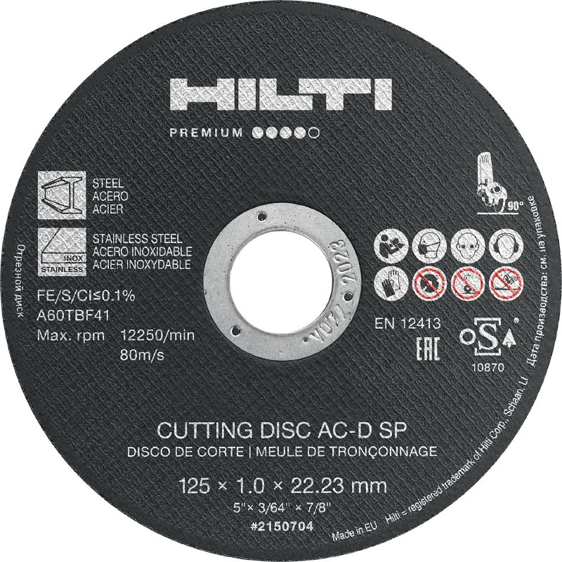 Discos de de metal SP - Discos abrasivos de corte - Hilti Española