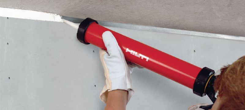 Sellador acrílico de protección contra el fuego CFS-S ACR Masilla universal que ofrece una protección contra el fuego flexible para juntas de construcción y atravesamientos Aplicaciones 1