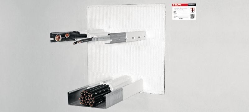 Recubrimiento cortafuego CFS-CT Sistema de panel de recubrimiento cortafuego con una amplia variedad de homologaciones para el sellado de aberturas medianas y grandes Aplicaciones 1