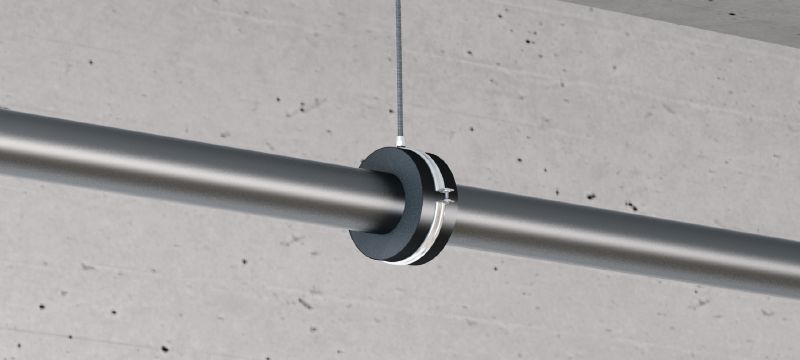 Abrazadera de tuberías de refrigeración con cierre rápido MRP-C Abrazadera de tuberías galvanizada de alta calidad para la fijación de tuberías de refrigeración y de agua fría con una amplia variedad de espesores de aislamientos Aplicaciones 1