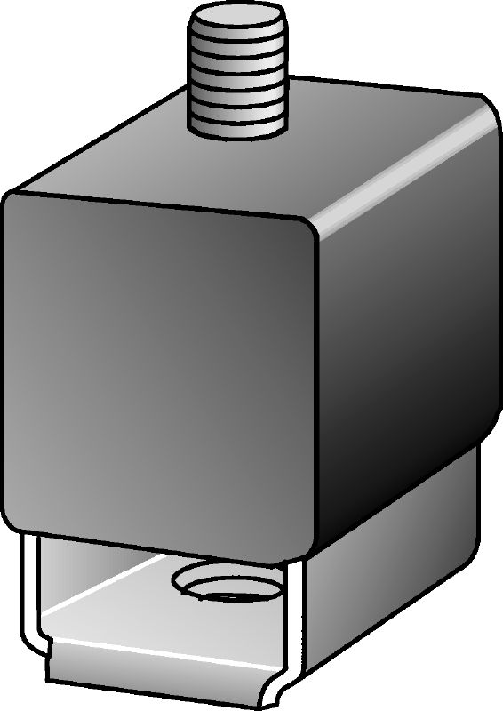 Conector aislante MVI-TB Silenciador/conector de aislamiento galvanizado para el uso con cargas de tracción