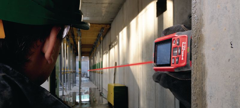 Medidor láser PD-E Medidor láser de exterior con mirilla integrada para medir distancias de hasta 200 m Aplicaciones 1