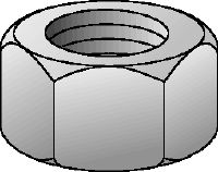 Tuerca hexagonal galvanizada grado 8 DIN 934 Tuerca hexagonal galvanizada grado 8 conforme a los requisitos de la norma DIN 934