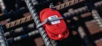 Sensores de hormigón HCS T1 (Bluetooth®) Sensores de madurez del hormigón para controlar la temperatura y la resistencia mediante la recopilación de datos in situ con tecnología Bluetooth® Aplicaciones 1