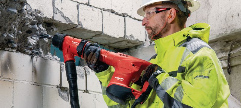 Martillo rompedor TE 500 SDS-Max Martillo rompedor robusto SDS Max (TE-Y) para tareas ligeras de cincelado en hormigón y mampostería Aplicaciones 1