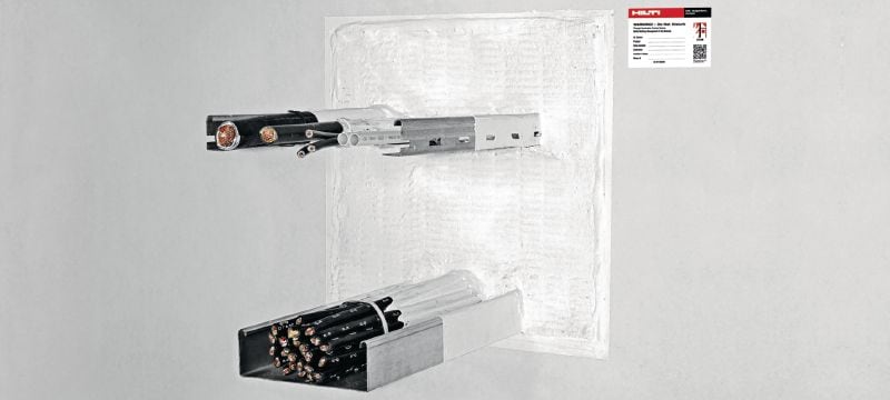 Recubrimiento cortafuego CFS-CT Sistema de panel de recubrimiento cortafuego con una amplia variedad de homologaciones para el sellado de aberturas medianas y grandes Aplicaciones 1