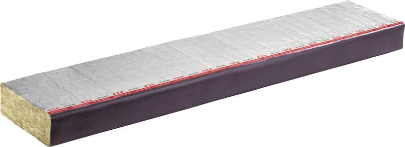 Barrera con cavidad CFS-VB E60 con entrehierro de 25 mm Barrera contra incendios con cavidad preformada para revestimiento con pantalla de lluvia con 60 minutos de integridad al fuego y espacios de aire de hasta 25 mm