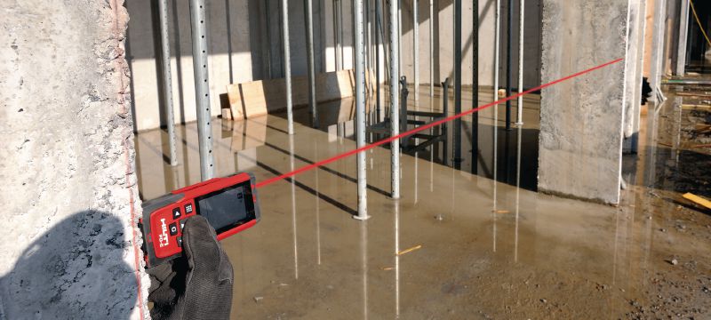 Medidor láser PD-E Medidor láser de exterior con mirilla integrada para medir distancias de hasta 200 m Aplicaciones 1