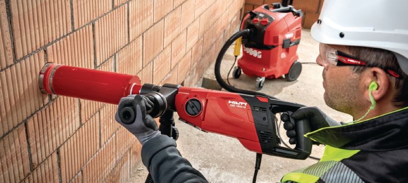 Taladro de diamante DD 150-U Versátil máquina de taladro con diamante para tareas manuales o con columna de taladro de orificios de 8-162 mm (5/16 - 6-3/8) de diámetro Aplicaciones 1