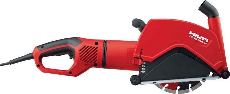 Amoladora angular AG 230-27DB Amoladora angular de 2700 W con interruptor de emergencia de tipo dead man, empuñadura giratoria y freno para discos de hasta 230 mm