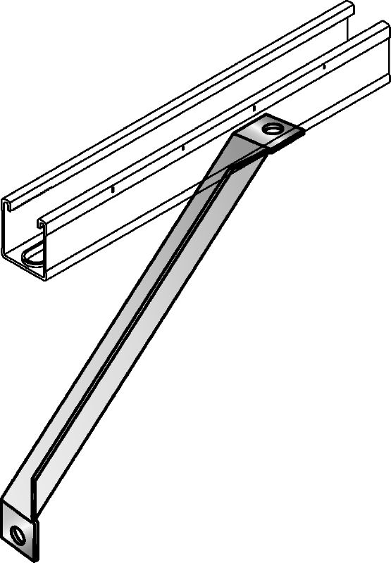 Jabalcón MM-AB Ángulo de refuerzo para soportes del sistema MM