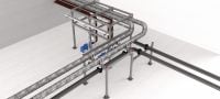 Perfil de caja sin costura MT-90H OC Sección de caja de acero de carga pesada con ranura de montaje para la construcción de marcos de acero y soportes modulares en entornos moderadamente corrosivos Aplicaciones 6