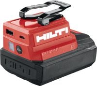 Adaptador de carga CU 2-12 USB Adaptador de carga USB para baterías de 12 V de Hilti que permite cargar dispositivos de tableta, teléfonos y otros dispositivos con puertos USB-C o USB-A