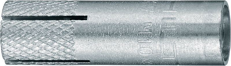 Anclaje de expansión de rosca interna (métrico) HKV Anclaje de expansión de rosca interna de colocación manual en tamaños estándar métricos (sin labio)