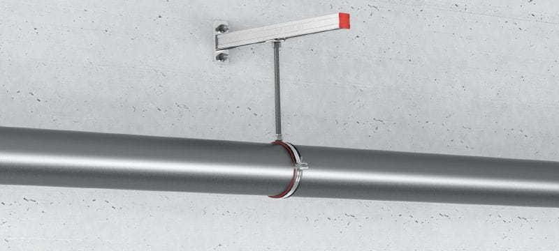 Abrazadera de tuberías de carga pesada MP-MI (con aislamiento acústico) Abrazadera para tuberías galvanizada de alta calidad con aislamiento acústico para aplicaciones de tuberías pesadas (sistema métrico) Aplicaciones 1