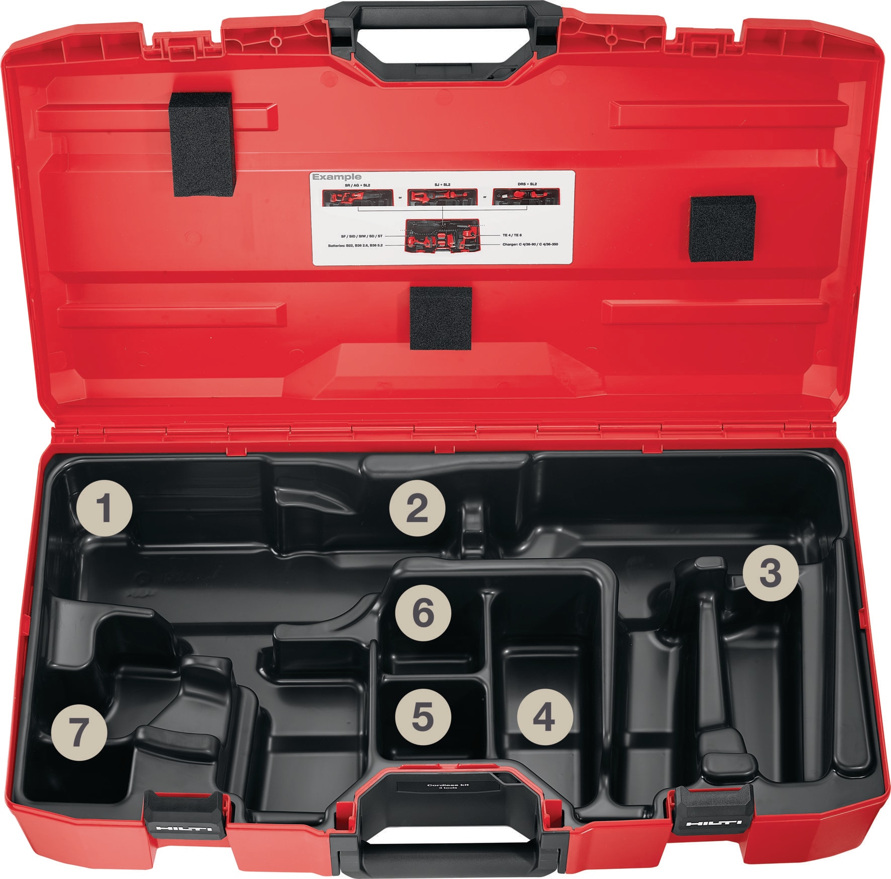 Combinaciones de 3 herramientas a batería - Kits de 3 herramientas a batería  - Hilti Española