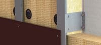 Soporte FOX V L Soporte de pared versátil para la instalación de subestructuras de fachadas “rainscreen” Aplicaciones 1