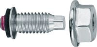Perno ajustable S-BT MR Vástago de tornillo roscado (acero inoxidable, rosca de sistema métrico) para fijaciones varias en aluminio en entornos altamente corrosivos