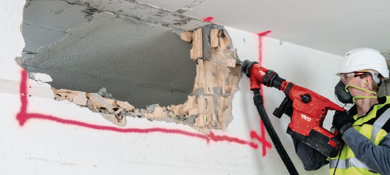 Cinceles planos TE-YX FM Puntas de cincel plano SDS Max (TE-Y) autoafilables para tareas de demolición de precisión de hormigón y mampostería Aplicaciones 1