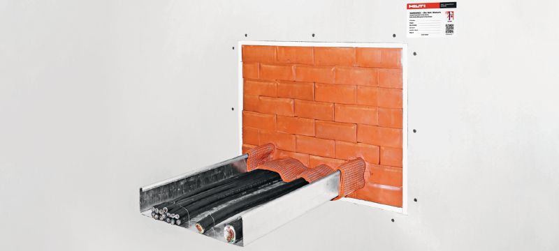 Ladrillos flexibles intumescentes CFS-BL Ladrillo flexible intumescente preformado para el sellado de atravesamientos con cables Aplicaciones 1