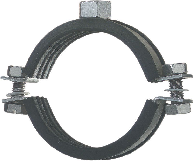 Abrazadera de tuberías de carga ligera MP-SRN (con aislamiento acústico) Abrazadera para tuberías de acero inoxidable de alta calidad con aislamiento acústico para aplicaciones ligeras