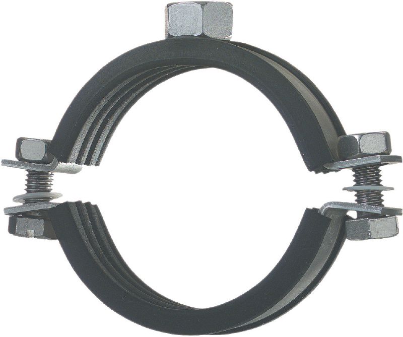 Abrazadera de tuberías de carga ligera MP-SRNI (con aislamiento acústico) Abrazadera para tuberías de acero inoxidable de alta calidad con aislamiento acústico para aplicaciones ligeras
