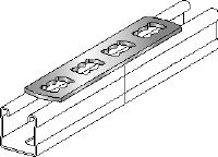 Conector de carril MQV-F Conector de carril plano galvanizado en caliente para el uso como prolongador longitudinal para los carriles de carga MQ