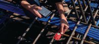 Sensores de hormigón HCS T1 (Bluetooth®) Sensores de madurez del hormigón para controlar la temperatura y la resistencia mediante la recopilación de datos in situ con tecnología Bluetooth® Aplicaciones 3