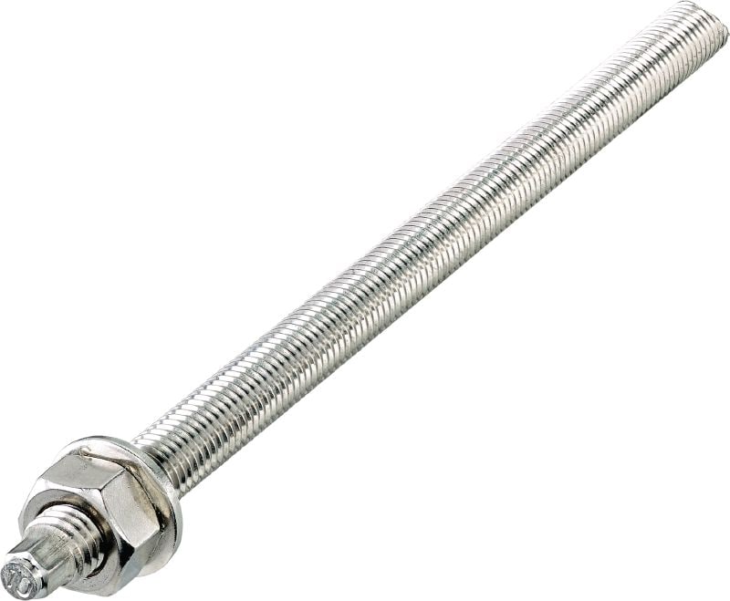 HAS-U A4 varilla de anclaje Varilla de anclaje de alto rendimiento para anclajes químicos inyectables híbridos/epoxi en hormigón y mampostería (acero inoxidable A4)