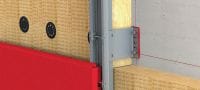 Soporte FOX VI L Soporte de pared versátil para la instalación de subestructuras de fachadas ventiladas Aplicaciones 9