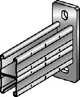 Soporte doble MQK-41 D Soporte doble galvanizado para aplicaciones de carga media