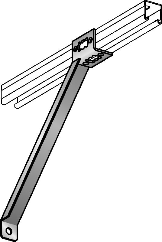 Jabalcón MQK-S-F Jabalcón galvanizado en caliente (HDG) para soportes