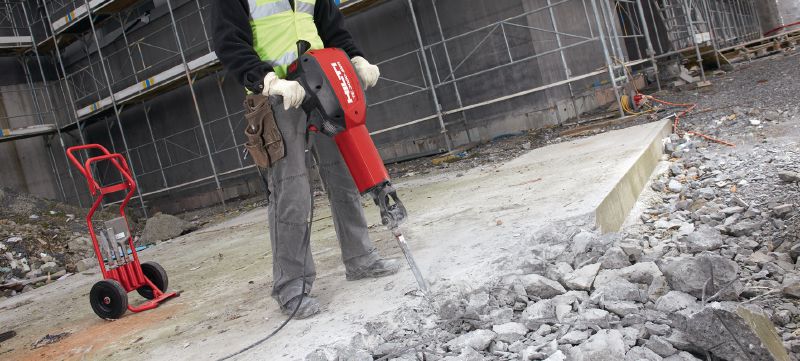 TE-H28P SM Cincel puntero HEX 28 (H28) de alto rendimiento (diseño de onda poligonal) para tareas pesadas de demolición de hormigón Aplicaciones 1