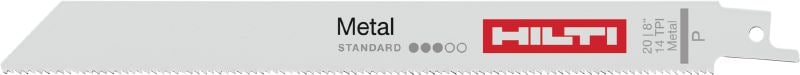 Hojas para sierras de sable para metales de espesor medio Hojas para sierras de sables para tareas de corte de metal de 3-8 mm de espesor (1/8 - 5/16)