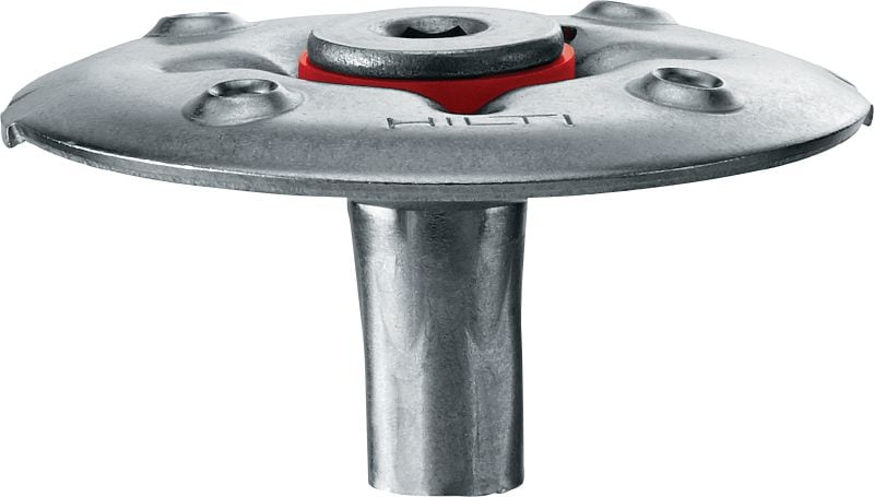 Espiga de rejilla X-FCM-R HL de carga elevada (acero inoxidable) Disco de anclaje de rejillas para el uso con pernos roscados en entornos con nivel alto de corrosión