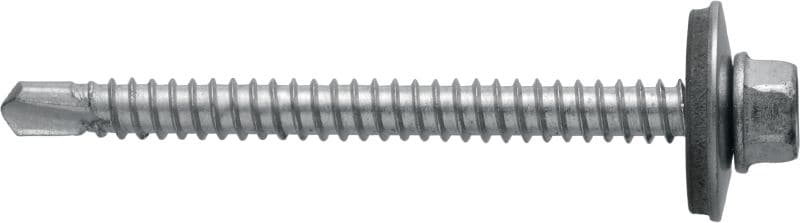Tornillos para metal autotaladrantes S-MD 63 S Tornillo autotaladrante (acero inoxidable A2) con arandela de 19 mm para fijaciones de metal a metal de espesor medio-alto (hasta 6 mm)