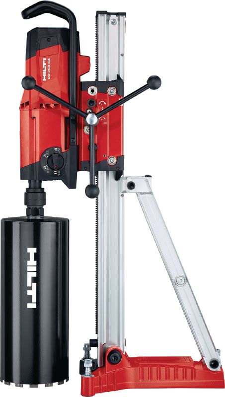 Perforación con corona hueca DD 250-CA Herramienta de perforación diamantada pesada avanzada con unidad de alimentación automática Cut Assist para perforación con corona hueca de diámetros pequeños y grandes de 12 a 500 mm