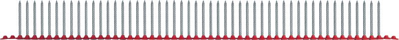Tornillos para tabique seco de punta afilada S-DS 01 Z M Tornillos para tabiques secos en tiras (galvanizados) para el cargador de tornillos SMD 57: la opción perfecta para fijar placas de tabiques secos a estructuras de metal