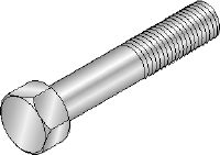 Tornillo de cabeza hexagonal DIN 933 M12x25 HDG Tornillo hexagonal galvanizado en caliente (HDG) conforme a los requisitos de la norma DIN 931